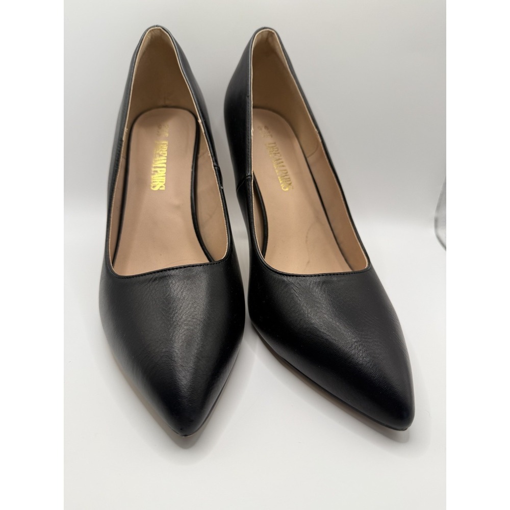 DREAM PAIRS Women's Closed Toe High Heels Dress Pointed Toe  SZ 9.5 BLK S422